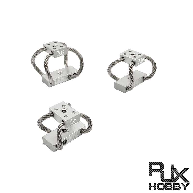RJXHOBBY 4pcs M3 RC UAV Aerial Photography High Performance Steel Wire Rope Isolator Anti-vibration Shock Gimbal Dampener
