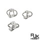 RJXHOBBY 4pcs M3 RC UAV Aerial Photography High Performance Steel Wire Rope Isolator Anti-vibration Shock Gimbal Dampener