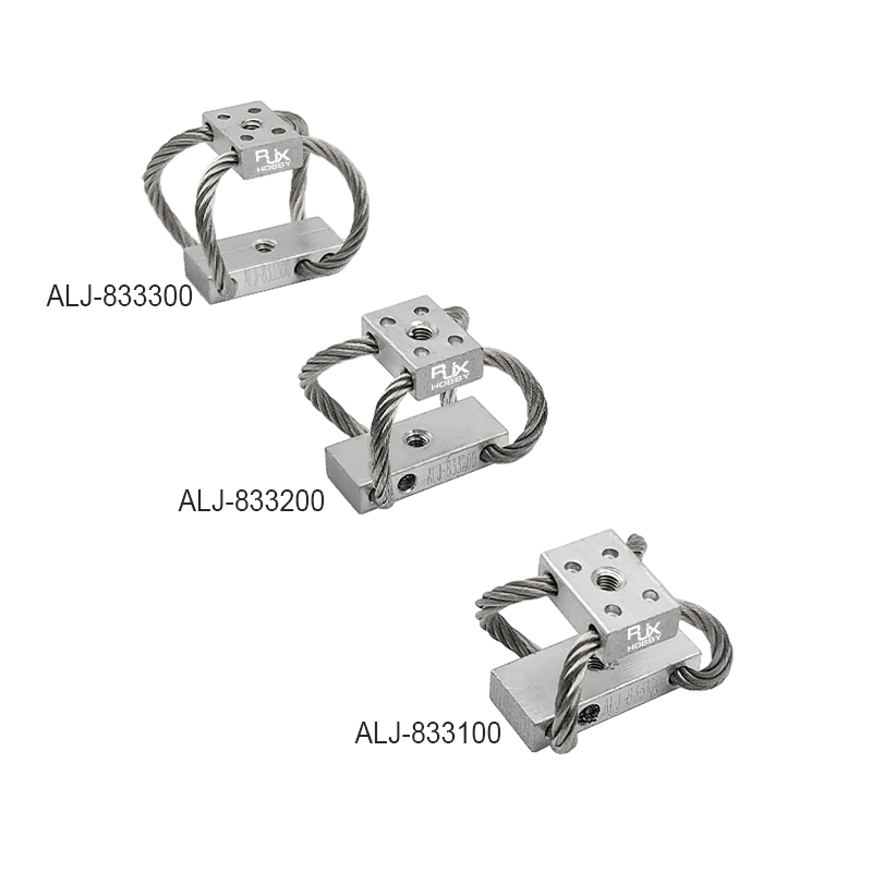 RJXHOBBY 4pcs M3 RC UAV Aerial Photography High Performance Steel Wire Rope Isolator Anti-vibration Shock Gimbal Dampener