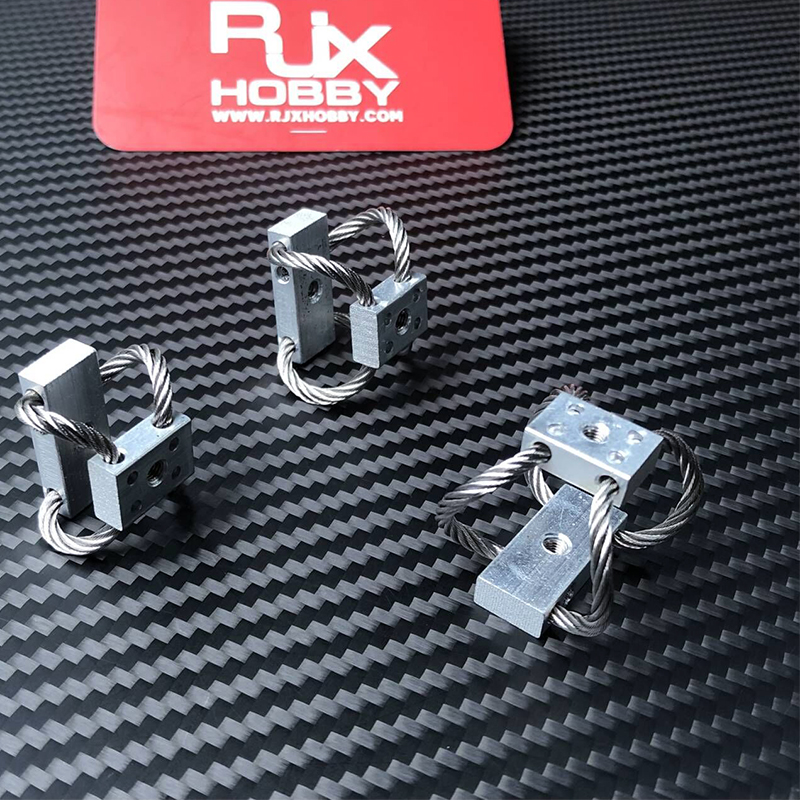 RJXHOBBY 4pcs M3 RC UAV Aerial Photography High Performance Steel Wire Rope Isolator Anti-vibration Shock Gimbal Dampener
