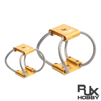 RJXHOBBY 4pcs M6 RC UAV Aerial Photography High Performance Steel Wire Rope Isolator Anti-vibration Shock Gimbal Dampener