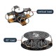 RJXHOBBY 4pcs M6 RC UAV Aerial Photography High Performance Steel Wire Rope Isolator Anti-vibration Shock Gimbal Dampener