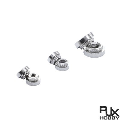 RJXHOBBY 100pcs M2 M2.5 M3 M4 M5 Stainless Steel Press nut