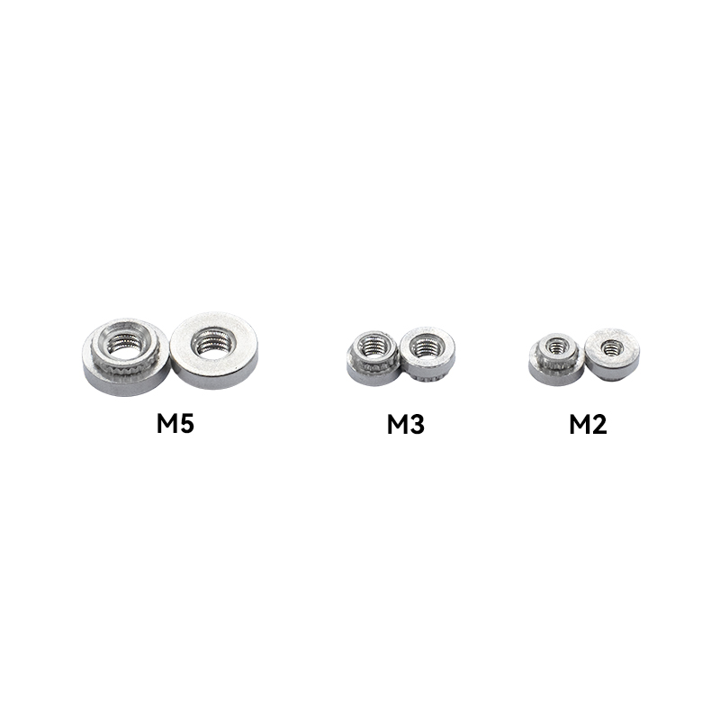 RJXHOBBY 100pcs M2 M2.5 M3 M4 M5 Stainless Steel Press nut