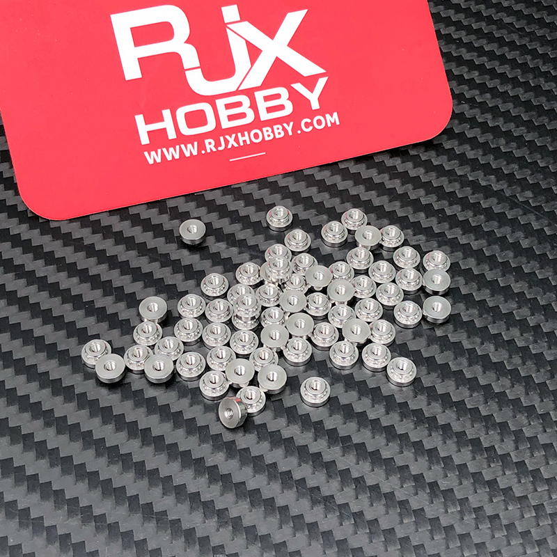 RJXHOBBY 100pcs M2 M2.5 M3 M4 M5 Stainless Steel Press nut