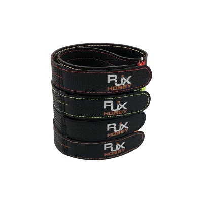 RJXHOBBY 1pcs 25mm Width Kevlar Battery Strap Kevlar Stitching Rubber Grip and Zinc Alloy Seamless Buckle (Length: 300-1000mm)