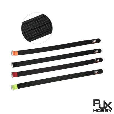 RJXHOBBY 1pcs 25mm Width Kevlar Battery Strap Kevlar Stitching Rubber Grip and Zinc Alloy Seamless Buckle (Length: 300-1000mm)