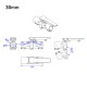 RJXHOBBY 1pcs 40 / 45 / 50mm V2 Quick remove folding arm for Plant Protection UAV Multicopter