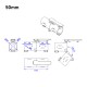 RJXHOBBY 1pcs 40 / 45 / 50mm V2 Quick remove folding arm for Plant Protection UAV Multicopter