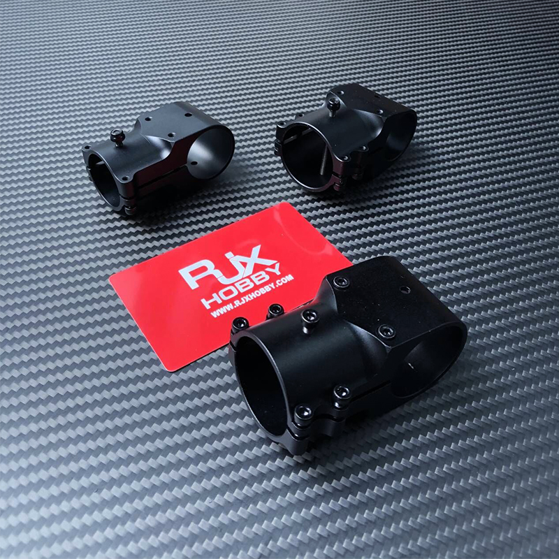 RJX 1pcs Alum 25 to 25mm / 30 to 30mm / 30 to 25mm / 30 to 40mm Tee Joint  Landing Gear Connector Adapter for RC Plant UAV Drone