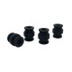RJX 50pcs 20x17x7mm Damping Balls AV Shock Absorber Ball Damper Anti-Vibration Ball