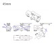 RJXHOBBY 1pcs 40 / 45 / 50mm V2 Quick remove folding arm for Plant Protection UAV Multicopter