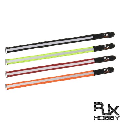 RJX 2pcs 25mm Width (Kevlar thread stitching) Reflective Battery strap (Length: 300 / 400 / 500 / 600 / 700 / 800 / 1000mm)