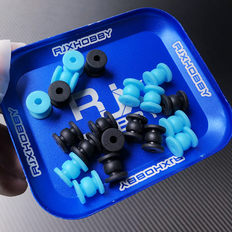 RJX 100pcs 12x12x4mm Damping Balls AV Shock Absorber Ball Damper Anti-Vibration Ball