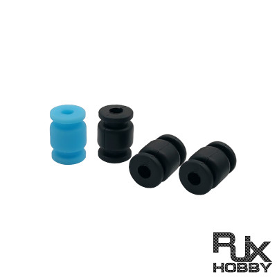 RJX 100pcs 13x9x3.5mm Damping Balls AV Shock Absorber Ball Damper Anti-Vibration Ball