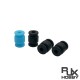 RJX 100pcs 13x9x3.5mm Damping Balls AV Shock Absorber Ball Damper Anti-Vibration Ball
