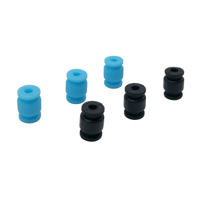 RJX 100pcs 13x9x3.5mm Damping Balls AV Shock Absorber Ball Damper Anti-Vibration Ball