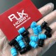 RJX 100pcs 13x9x3.5mm Damping Balls AV Shock Absorber Ball Damper Anti-Vibration Ball