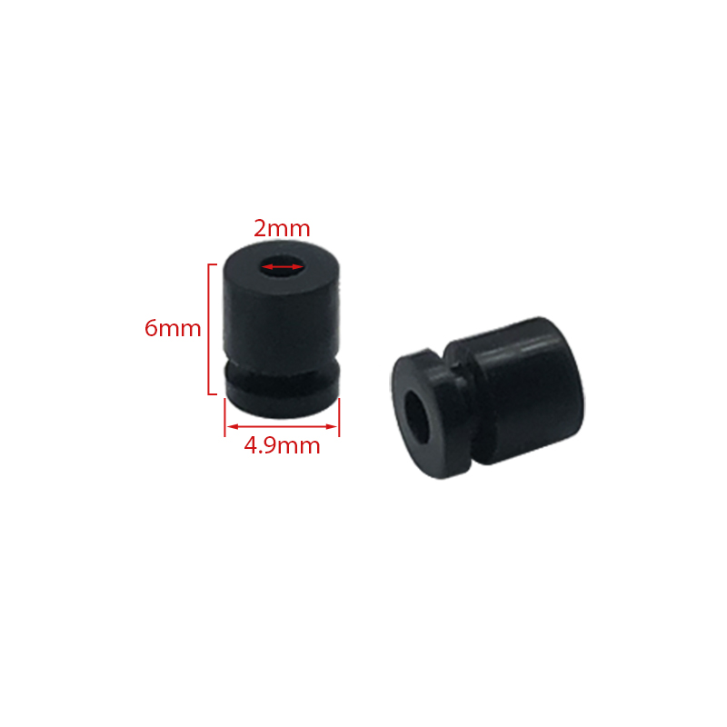 RJX 100pcs 5.6x4.4x2mm/6x4.9x2mm/6.6x4.4x2mm Damping Balls AV Shock Absorber Ball Damper Anti-Vibration Ball