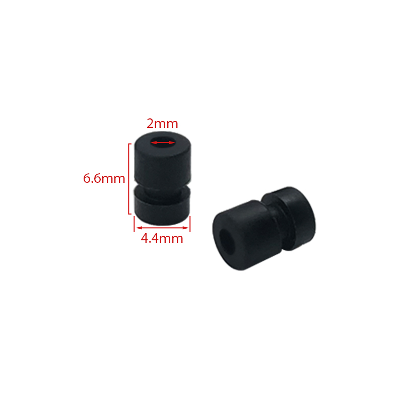 RJX 100pcs 5.6x4.4x2mm/6x4.9x2mm/6.6x4.4x2mm Damping Balls AV Shock Absorber Ball Damper Anti-Vibration Ball