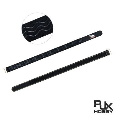 RJX 2pcs 25mm Width Kevlar Stitched Non-Slip Silicone Battery Straps(Length: 300 / 400 / 500 / 600 / 700 / 800 / 1000mm)