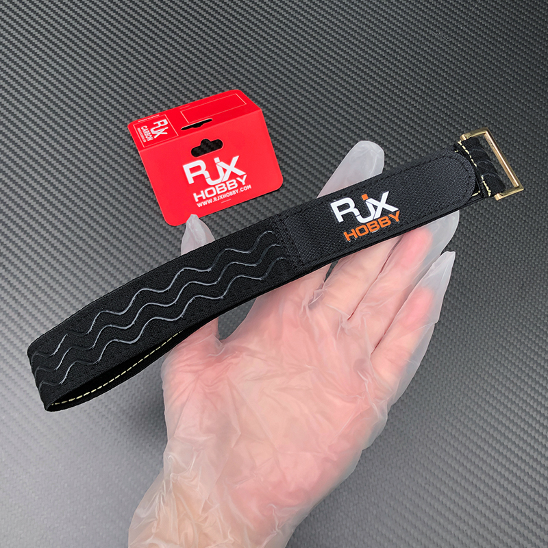 RJX 2pcs 30mm Width Kevlar Stitched Non-Slip Silicone Battery Straps(Length: 300 / 400 / 500 / 600 / 700 / 800 / 1000mm)