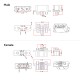 RJXHOBBY 1Pairs 9+2 Connector Turbine Engine Plug Quick Release Solder Socket JX-9 Female Male Adapter 