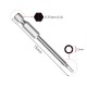 RJX 75mm 1.5 2.0 2.5 3.0 4.0 5.0 6.0 8.0 10 12mm Hex Key Allen Screwdriver Bits Magnetic 1/4 6.35mm Quick Change Impact Driver 