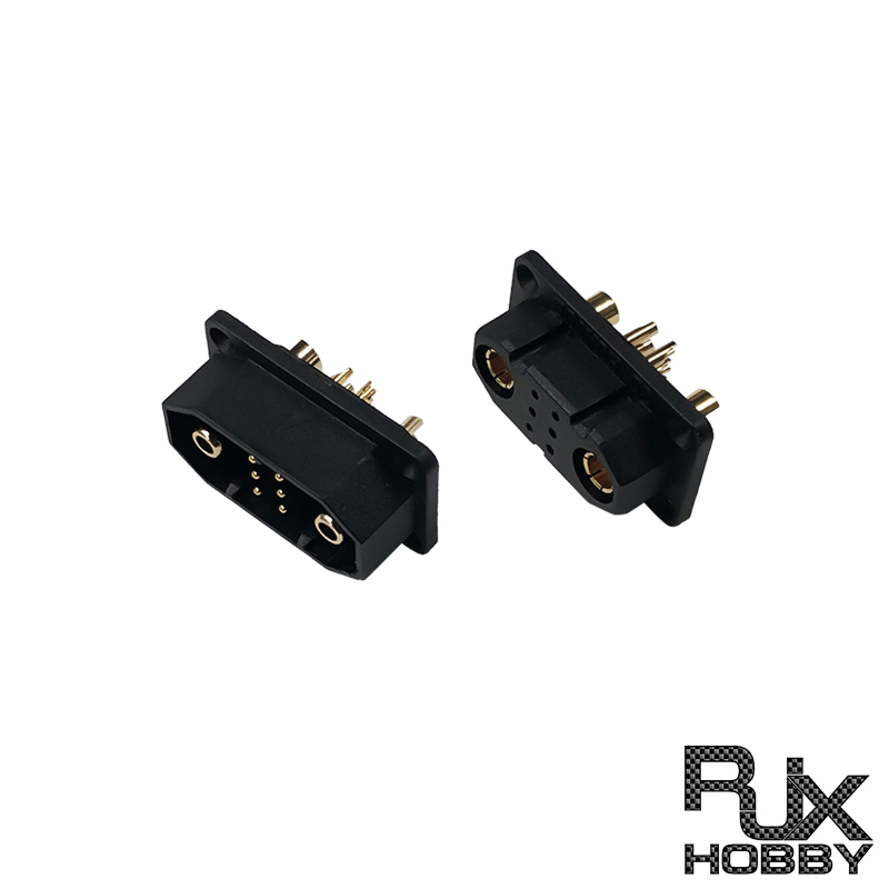 RJX 1Pairs JX-6 6 Pins 6+2 Micro Connectors for UAV VTOL Model Airplane RC Vehicles Boat Turbine Jet RC DIY Plugs