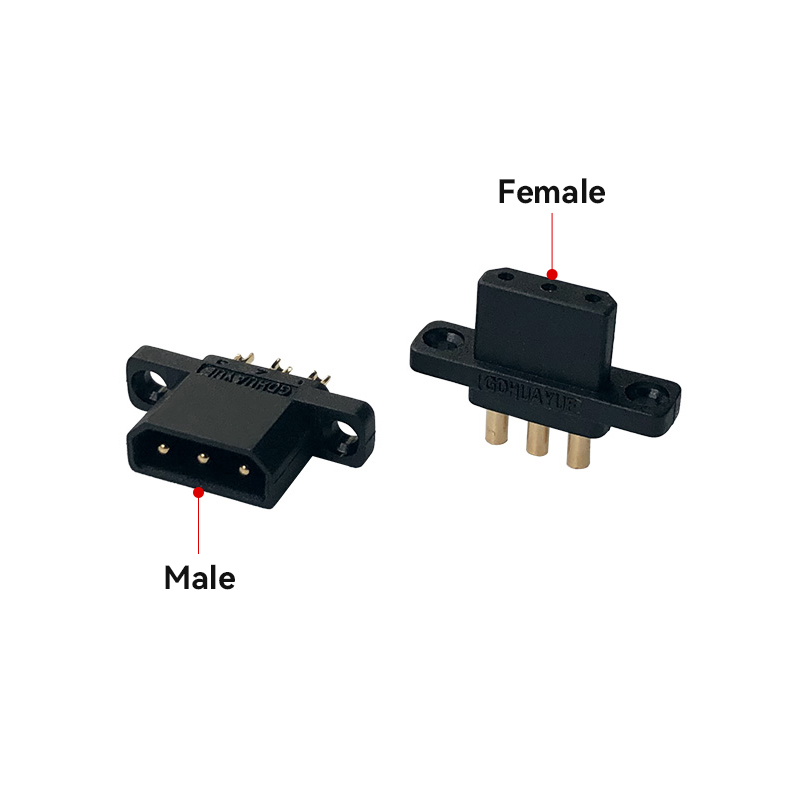 RJX 2Pairs MPX3 3Pin Steering Gear Quick Release Connector Multi Wire Servo Extension Plug Male Female