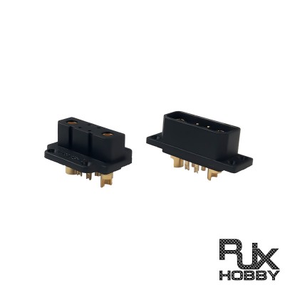 RJXHOBBY 1Pairs Vtol Steering Gear Quick Release Connector JX-4 4 Pins 4+2 Servo Extension Male Female Plug 