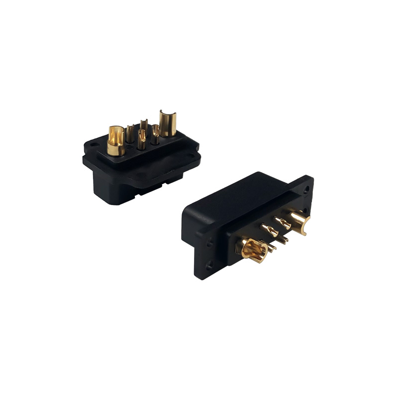 RJXHOBBY 1Pairs Vtol Steering Gear Quick Release Connector JX-4 4 Pins 4+2 Servo Extension Male Female Plug 