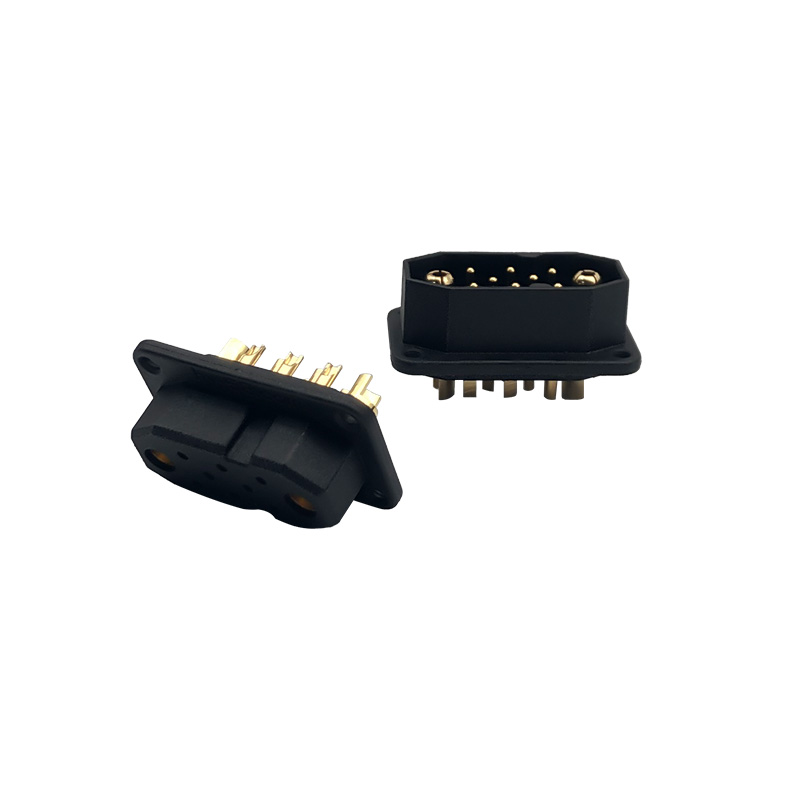 RJX 1Pairs JX-8 8Pins 8+2 Servo Extension Connectors Fast Release Adapter VTOL Model Airplane for Turbojet Drone DIY