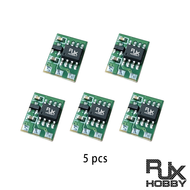 RJXHOBBY 5pcs micro 1A RC ESC DIY 5V DC Brushed Motor Speed Controller Motor reducer micro motor drive module 