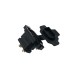 RJXHOBBY 5pcs Amass XT90E-F Brass Gold Plated Female Connector with Dust-proof Cover PVC Plug Protective Sleeve Cap 