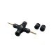 RJX 1Pcs M3 M5 Metal Quad Wrench & 1.5mm 2.5mm Hex Screwdriver Replacement Sleeve for RC Car FPV Motor Nuts Prop Releasing