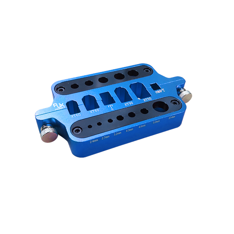 RJXHOBBY 1pcs Multifunctional Alloy Universal Soldering Station Fixture for XT60 XT90 T Deans Banana Connector Plugs 