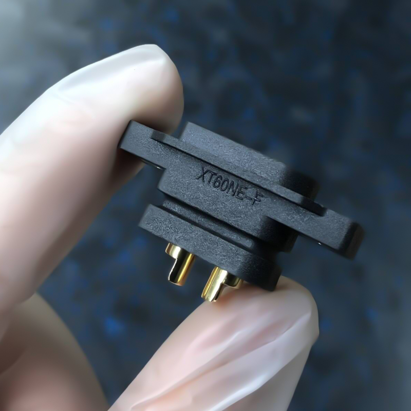 RJXHOBBY 5pcs XT60NE-F Plug with M2.5 Screw Nut Fixed Seat 3.5mm Female Head Gold Plated Connector
