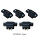RJXHOBBY 5pcs XT60NE-F Plug with M2.5 Screw Nut Fixed Seat 3.5mm Female Head Gold Plated Connector