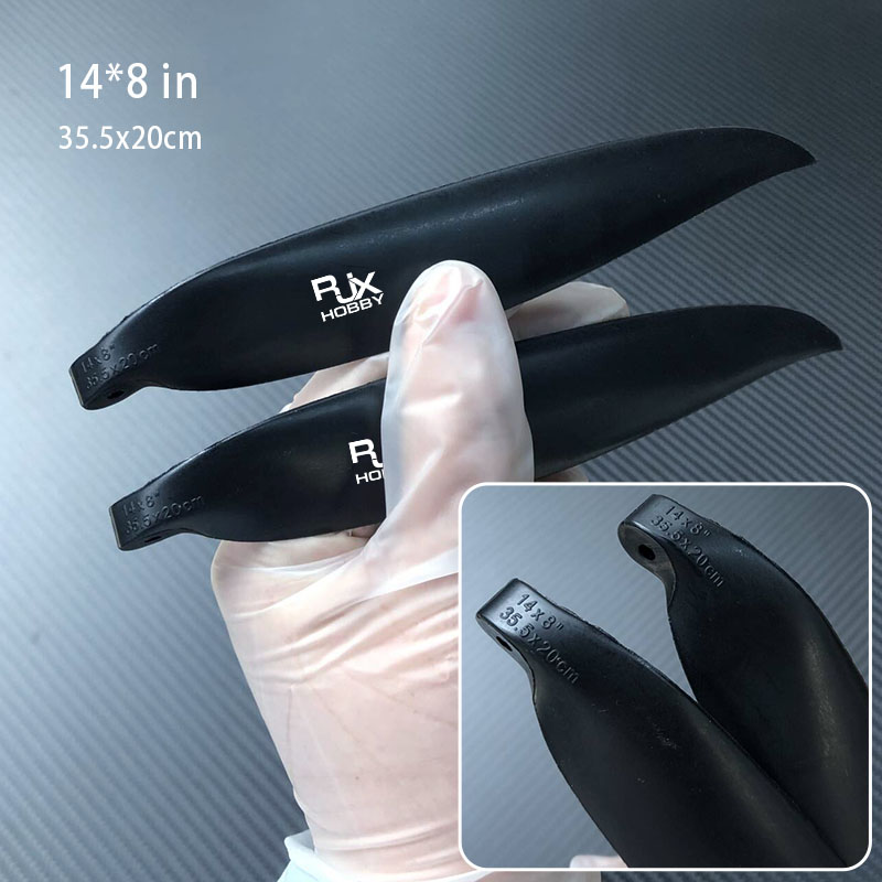 RJX 1Pairs Folding Propeller 14x8in 13x6.5in For RC Airplane Props Fixed Wing 