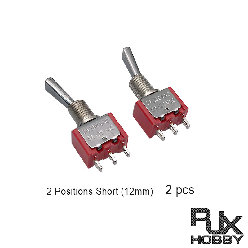 RJXHOBBY 2pcs Switch 2 Positions Reset Radiomaster OpenTX T16 T18 TX16S TX18S Frsky FlySky WFLY RadioLink Futaba JR ACCS ﻿