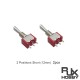 RJXHOBBY 2pcs Switch 3 Positions Reset Radiomaster OpenTX T16 T18 TX16S TX18S Frsky FlySky WFLY RadioLink Futaba JR ACCS