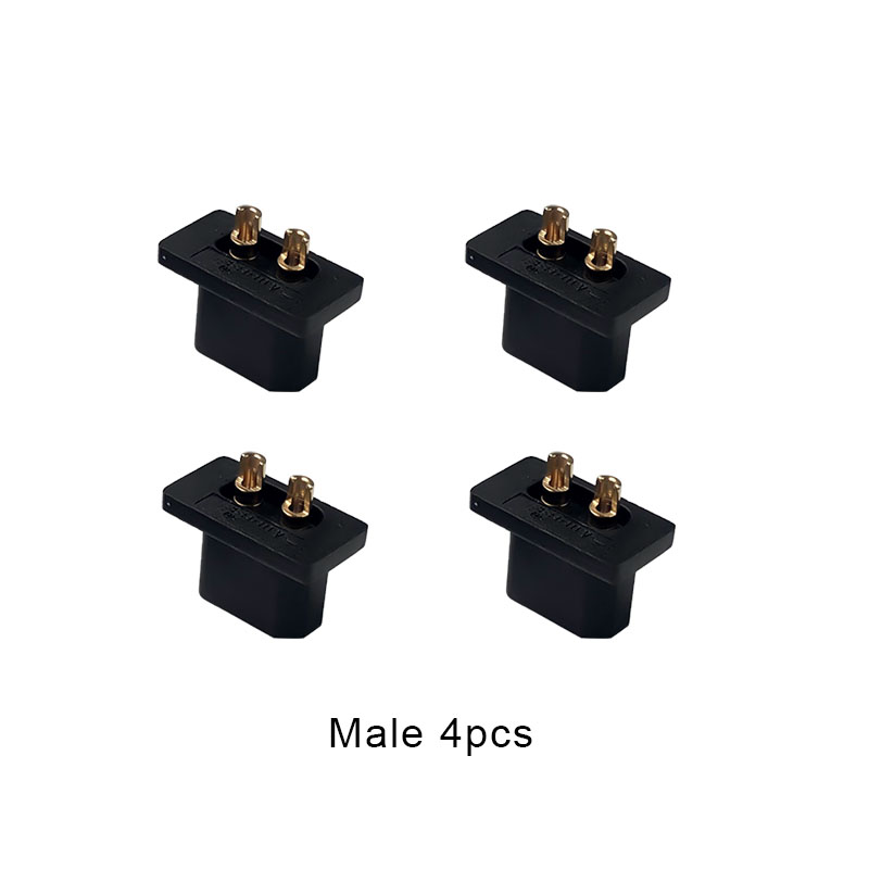 RJX Amass Quick Charge Mountable Plug XT30G-M/F Male Female fixed XT30 black gold plated lithium battery connector plug