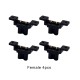 RJX Amass Quick Charge Mountable Plug XT30G-M/F Male Female fixed XT30 black gold plated lithium battery connector plug