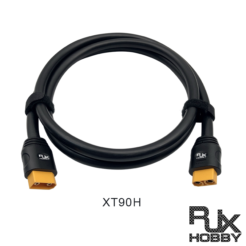 RJX 1pcs XT90H-Female to Male Power Cable 150cm Long 6 Square Straight Head LSD-50 Charging Cable