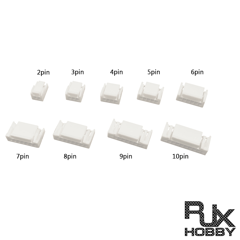 RJX 100PCS  2p 3p 4p 5p 6p 7p 8p 9p 10p  JST GH1.25mm Pitch female pin connector