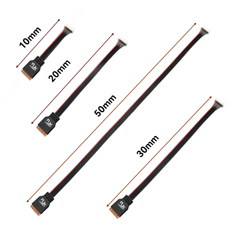 RJX 1pcs Charger Extension Cable Balanced Head for 2-6S Lithium Batteries Suitable for HOTA D6 Q6 M8 M6