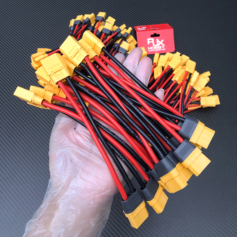 RJXHOBBY XT90I XT90(2+2) female to XT90 male 12AWG 15cm Extension Cable Wire 