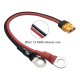RJX 1pcs XT60H Female to 8mm O Ring Lugs 12AWG 20cm Cable for RC Lipo Battery FPV Racing Drone