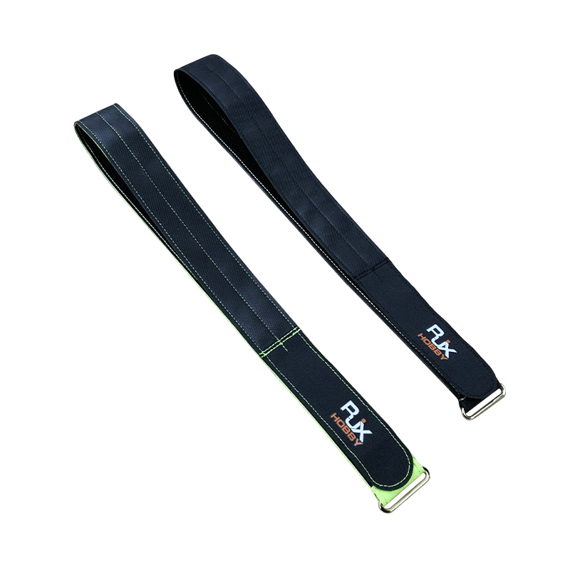 RJXHOBBY 1pcs 40mm Width Kevlar Battery Strap Kevlar Stitching Rubber Grip and Zinc Alloy Seamless Buckle (Length: 400-1000mm)